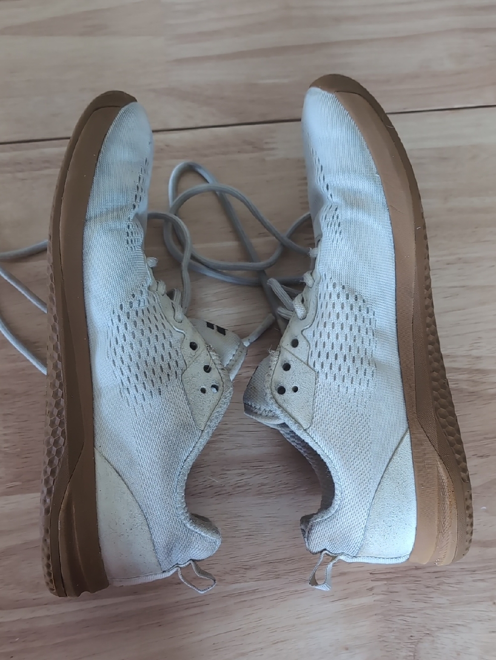 Strike Movement Haze Trainer Beige Knit with Gum Sole - Picture 4 of 9